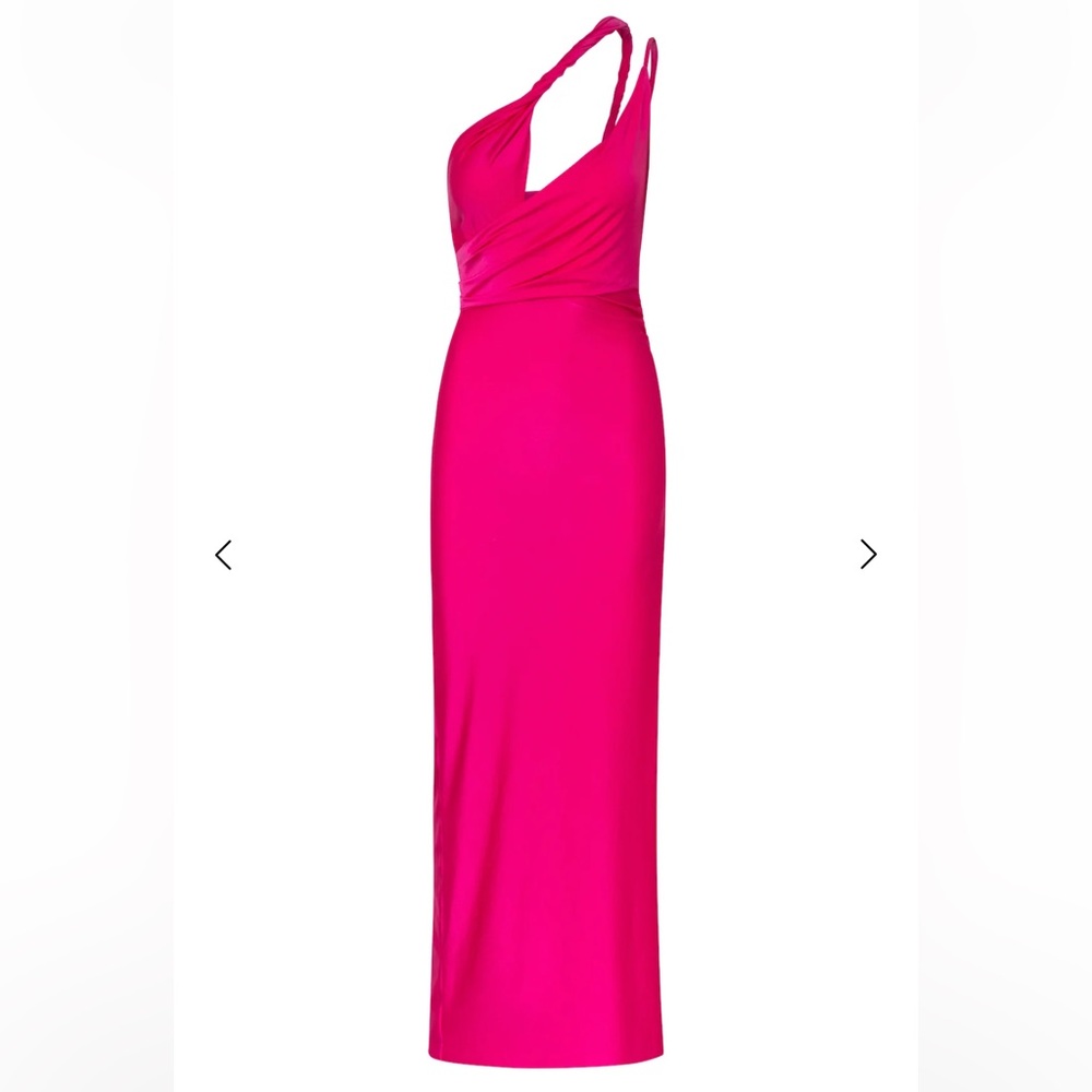 Baobab Collection One Shoulder Fuchsia Dress